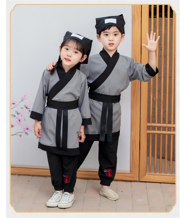 【量大价优 可开票】儿童书童国学汉服古装夏幼儿园三字经弟子规朗诵