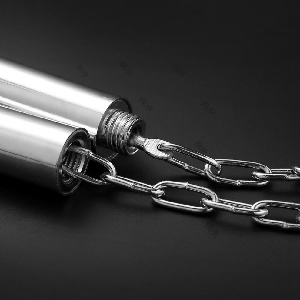 双节棍成人用的二合一双节棍电镀棍身可连接两用身实战练习双节棍成人