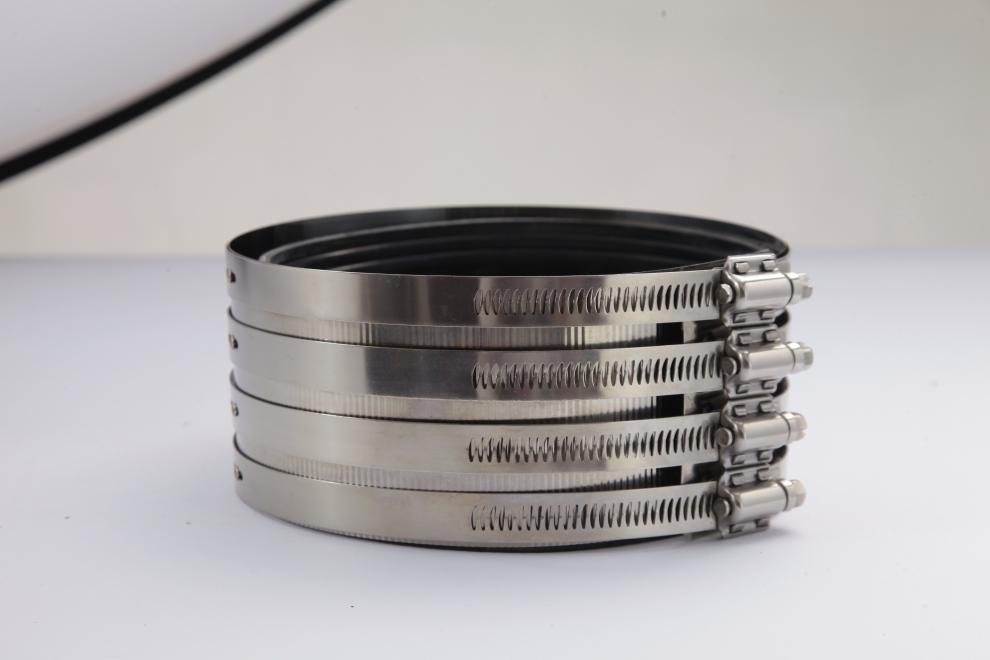 铸铁管卡箍不锈钢管束排下水管卡箍柔性抱箍接头pvc管卡箍强力卡 3寸