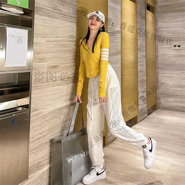 tb汤姆官方旗舰卫衣女修身显瘦22季四条杠短款开衫连帽外套明星同款