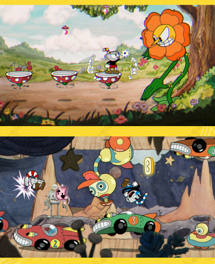 switch任天堂ns游戏茶杯头cuphead中文数字版下载版 普通版 简体中文