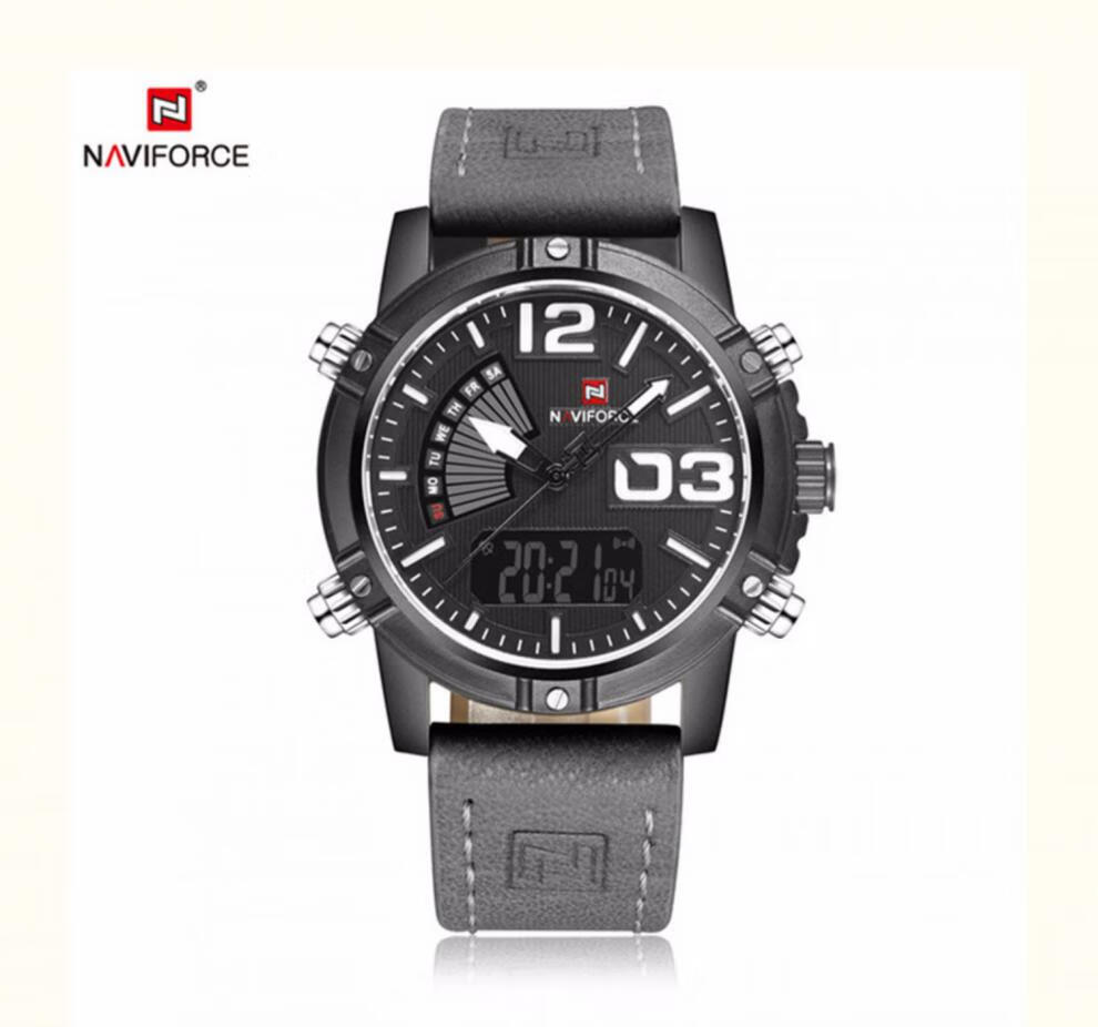 户外naviforce特种军表双显手表男全时潮表防水海豹突击男表潮牌手表