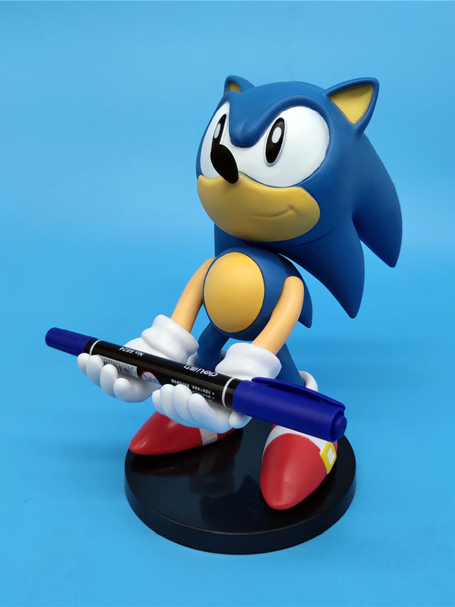 万代【六一礼物】索尼克公仔 现货q版214#超音鼠粘土 索尼克模型儿童