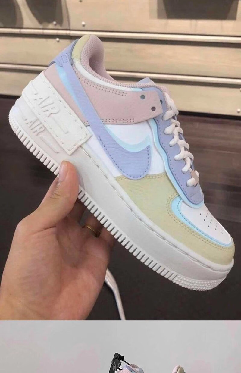 【官方自营旗舰店】af1空军一号马卡龙冰淇淋粉紫经典男女板鞋情侣