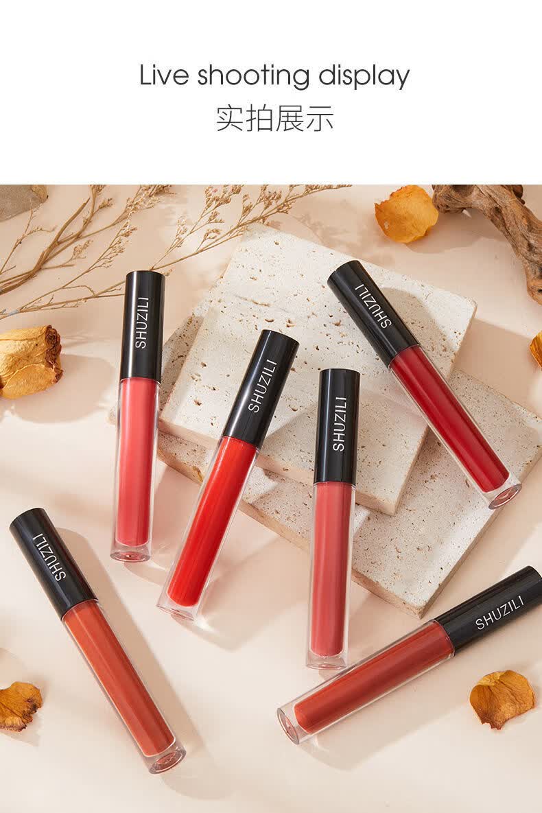 唇釉哑光雾面丝绒不沾杯不掉色学生显白复古平价口红防水巧克力味
