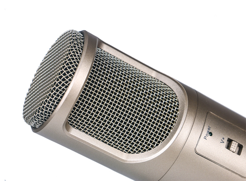 索爱麦克风上架 有线电容麦克风电脑桌面直播k歌游戏语olevo sf-960黑