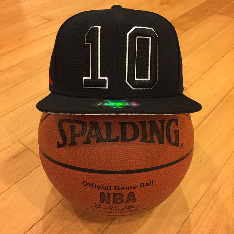 aj灌篮高手刺绣球衣湘北shohoku平檐帽灌篮高手黑数字10号款成人可