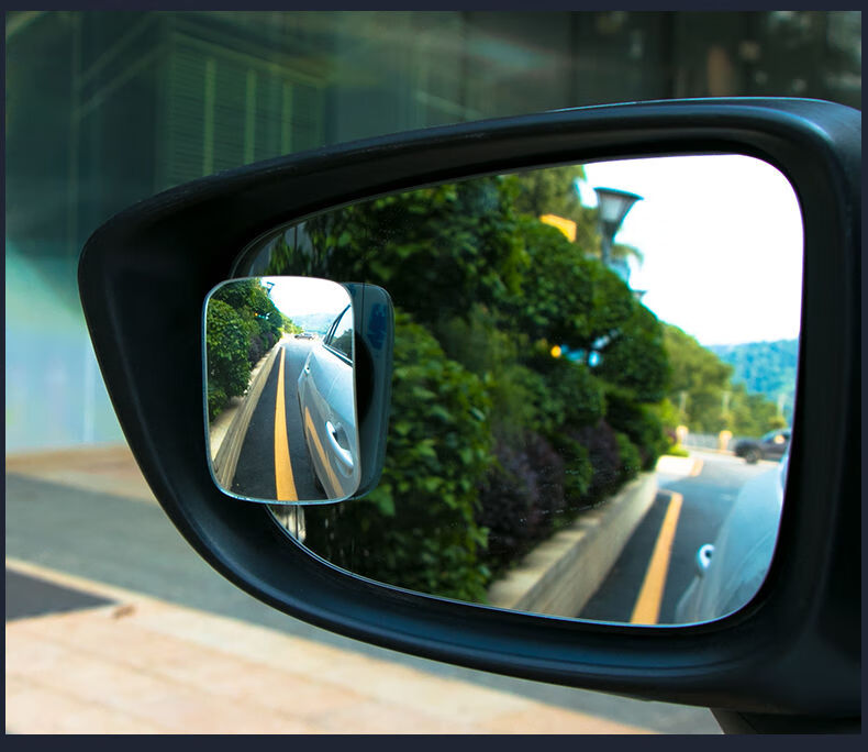 汽车后视镜小圆镜倒车神器盲区高清辅助镜360度多功能盲点反光镜二排