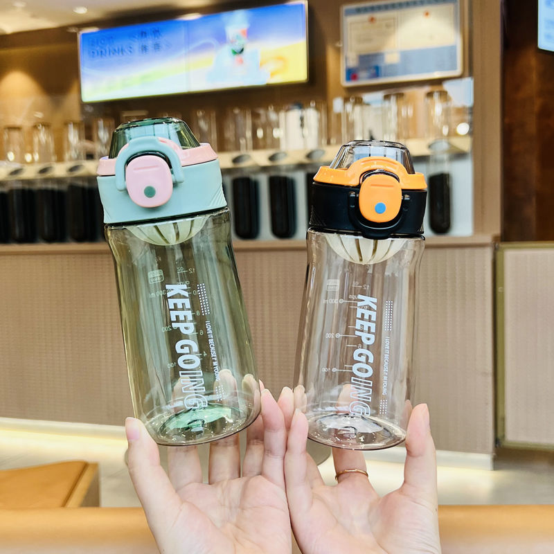 户外运动水杯塑料夏季随身杯子防摔大容量学生直饮杯便携高颜值800ml