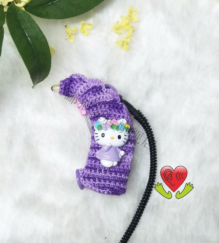 郦狼人工耳蜗保护套耳蜗套别针款衣领式耳蜗套简便更换电池单套右