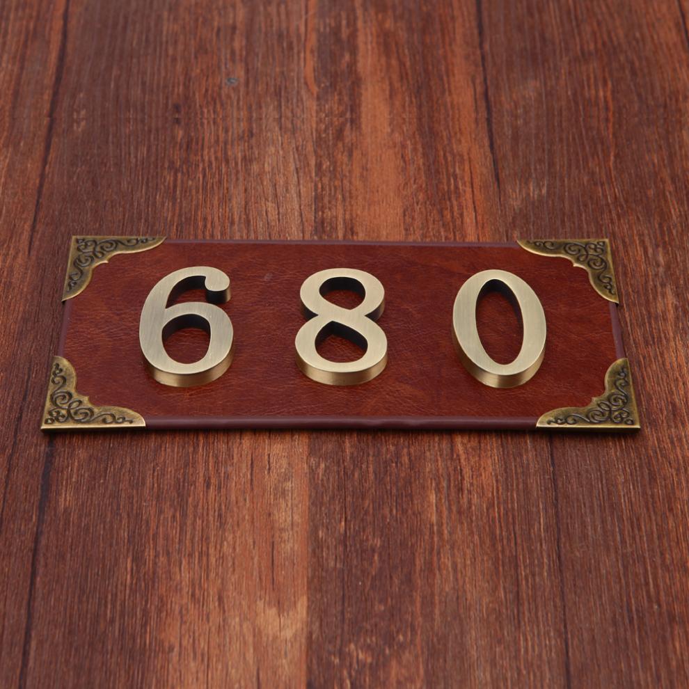 立体金属古铜数字英文字母门牌房号牌数字标识门牌号码门号牌生活日用