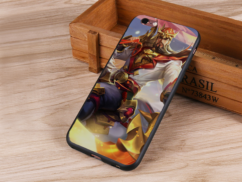 虎图腾 oppoa5 a77 a71 a59 57 a53 a39手机壳王者荣耀皮肤黑边 李白