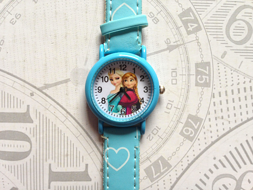 2018新款sg冰雪奇缘儿童手表 frozen卡通手表 可爱女童学生石英表 天