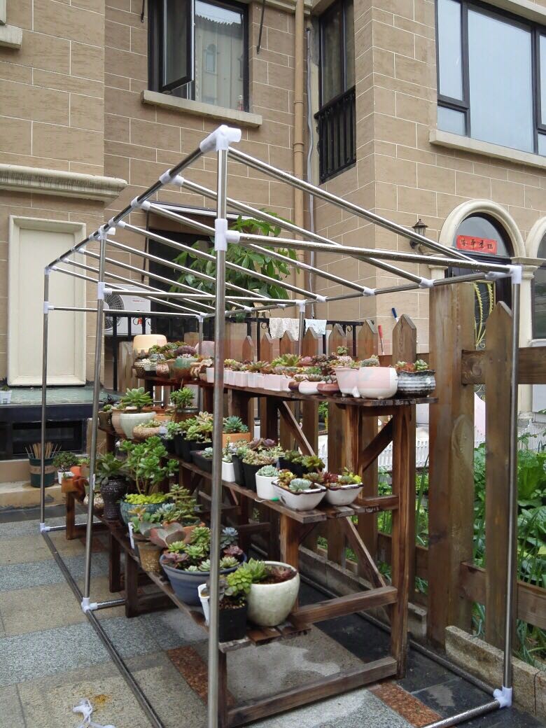 花房暖房防雨防曬溫棚陽臺多肉鋼架遮陽冬季溫房月季溫室大棚蔬菜