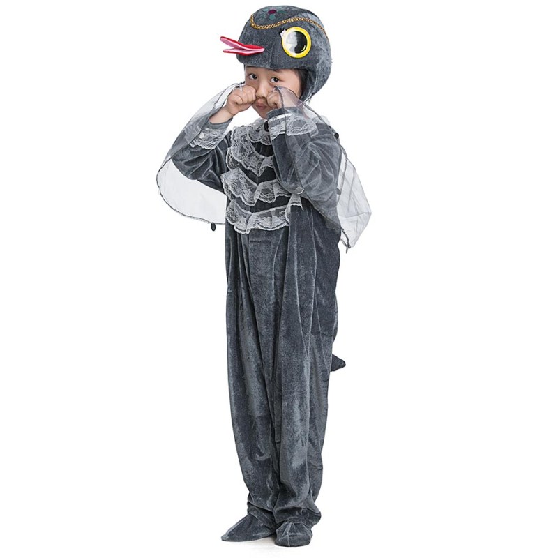 儿童动物演出服丑小鸭服装幼儿白鸭小黄鸭表演服卡通动物服饰 丑小鸭