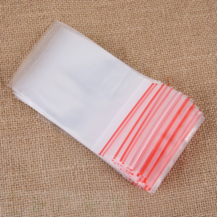 2号自封袋6*8*8丝 小号透明pe袋纽扣袋塑料袋包装袋调料袋 500只