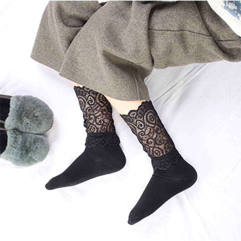 日系lolita袜子蕾丝花边短袜棉小皮鞋袜公主软妹仙女袜舞蹈袜子wqq 可