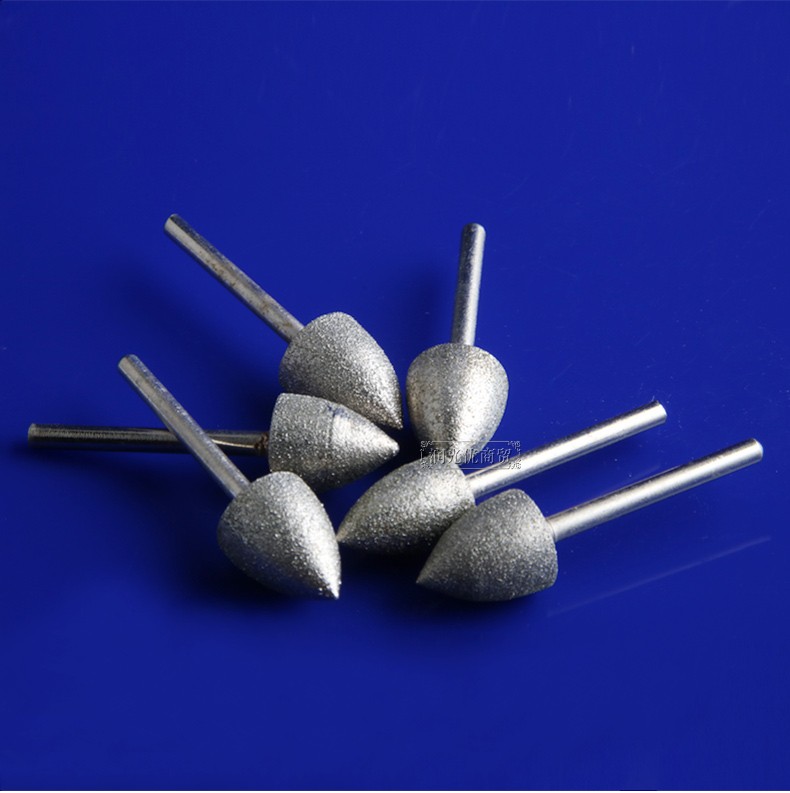 形金刚砂磨头电磨头玉石雕刻原石去皮打磨头细砂磨棒一个 型金刚砂【3