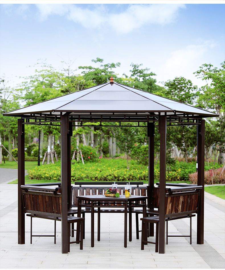 莫家户外罗马帐篷凉亭庭院花园室外铁艺四柱帐篷亭子遮阳棚防雨篷广告