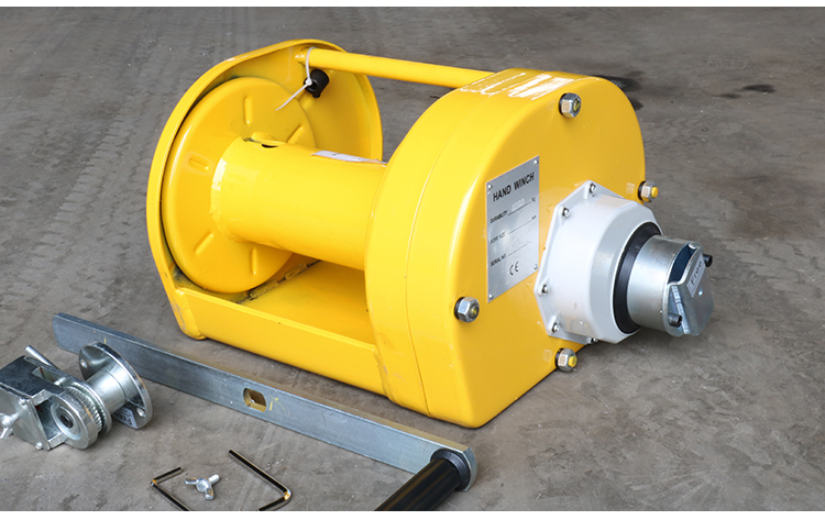 定做重型手摇绞车1t手摇绞盘2t绞盘机3t手动绞盘 自锁式带钢丝绳绞车