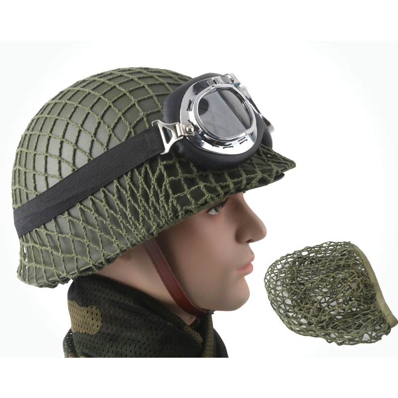 盔网 网罩 m1钢盔 m88 m35头盔专用伪装网细网 军绿色