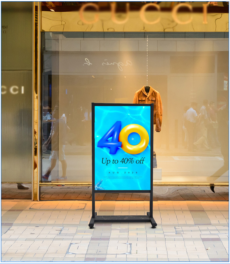 kt板展架立式落地式户外广告牌宣传支架海报架易拉宝展示双面立牌