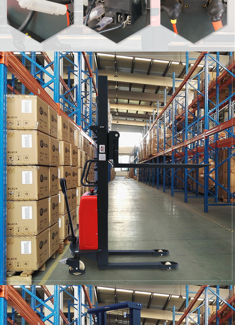 诺力叉车1.5吨电动堆高车,1.6米2.5米3米3.