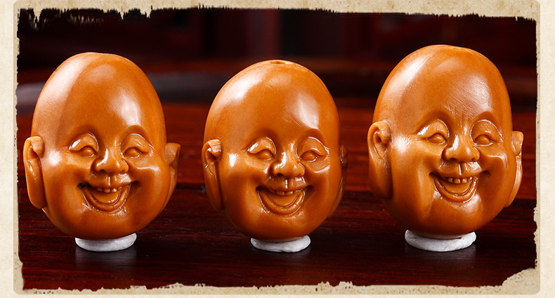 橄榄核手串 笑口常开小籽 文玩手串男橄榄核雕十分开心 南工大师刘琴