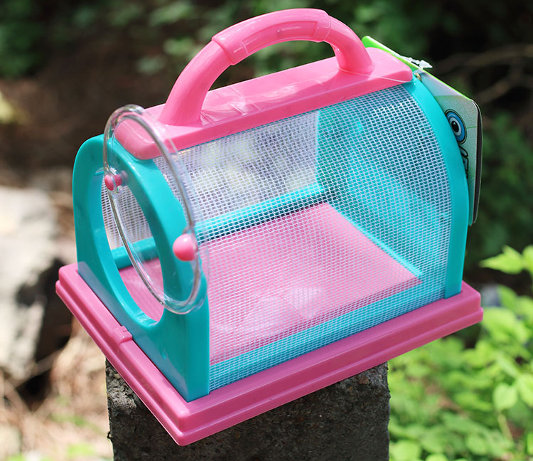 易萌 昆虫饲养观察盒学生野采工具螳螂蝴蝶饲养盒昆虫网箱笼子 大号