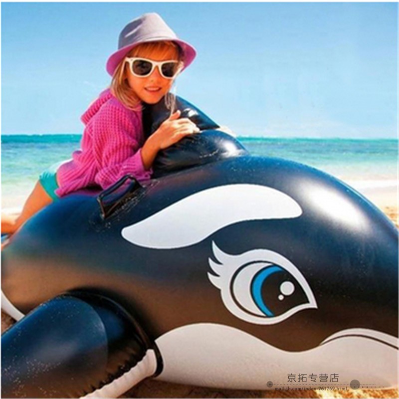 大乌龟龙虾黑鲸鱼蓝鲸鳄鱼儿童水上充气玩具坐骑 58523