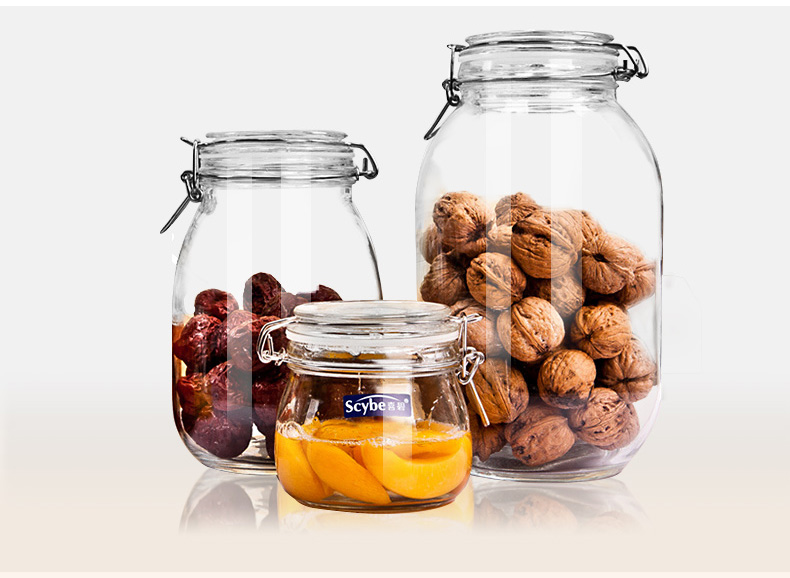 喜碧(scybe) scybe喜碧玻璃瓶食品密封罐玻璃储物罐蜂蜜酵素瓶茶叶