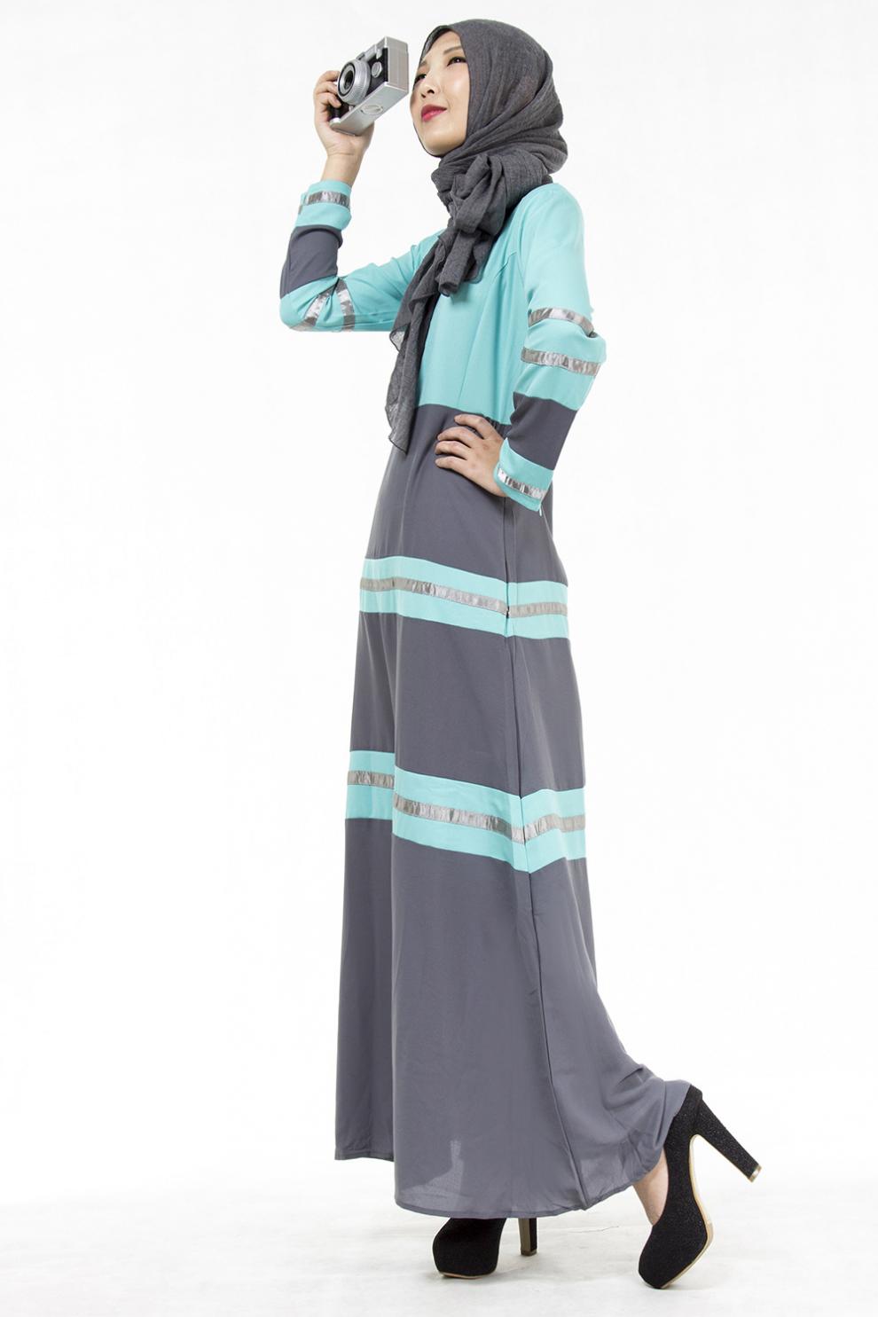 凌之韵 女装新款连衣裙长裙穆斯林服装礼拜服穆斯林民族服装礼拜服