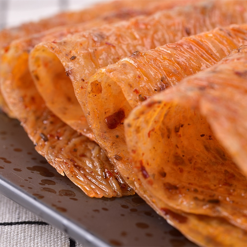 江西萍乡麻辣豆皮80 90后儿时怀旧辣条香辣大辣片蛋白肉零食 香辣味(5