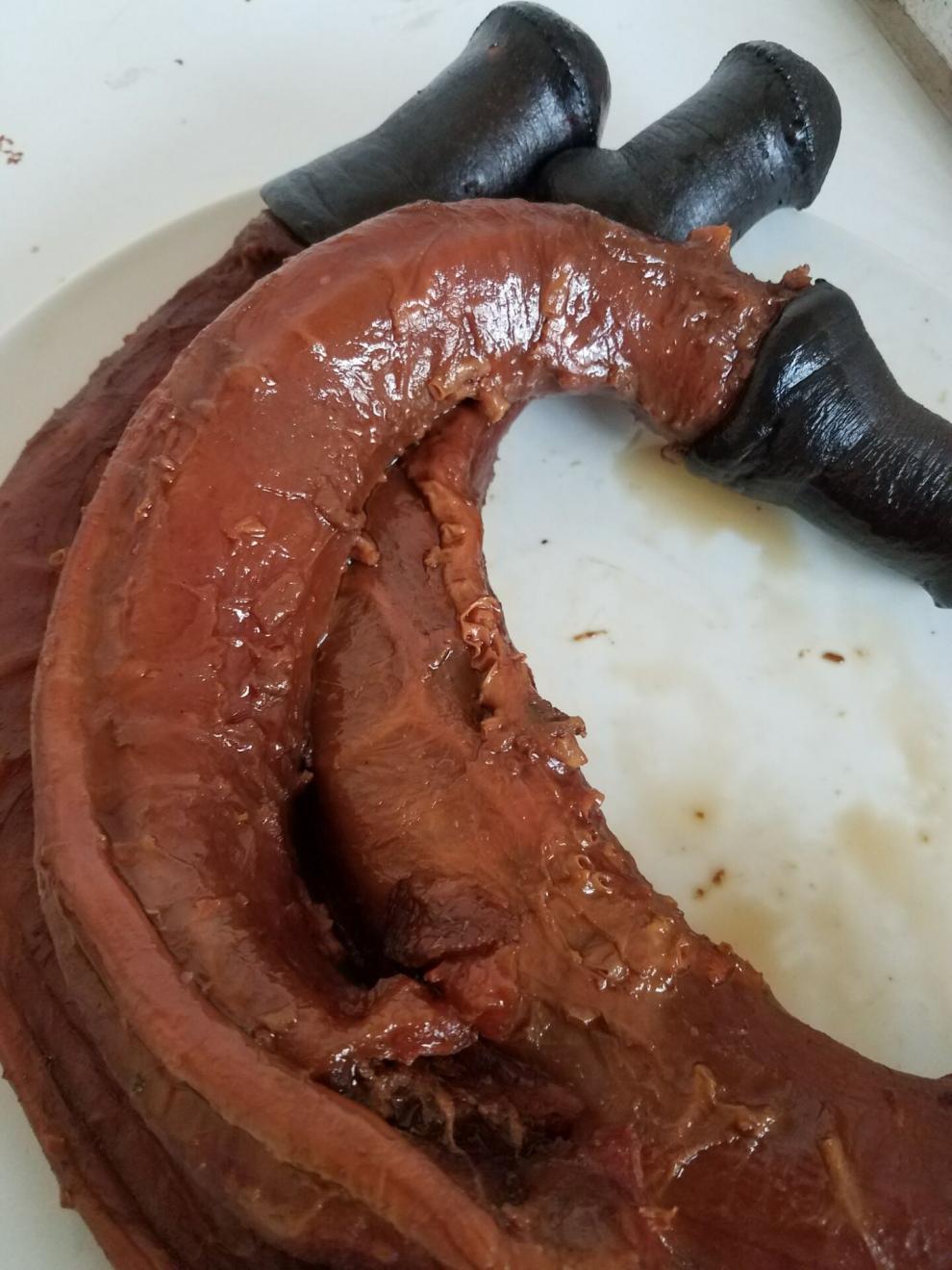 橙伯乐新鲜熟驴鞭带蛋五香即食大驴鞭整套男用泡酒金钱肉驴肉整套美食