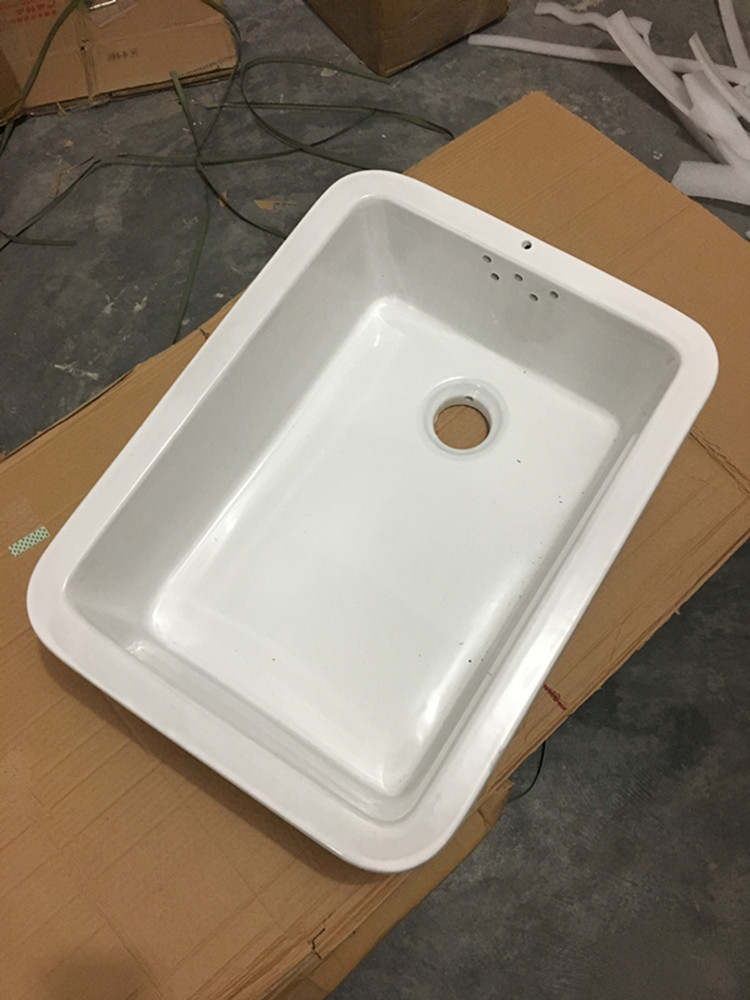 陶瓷洗菜盆洗碗盆厨房水槽阳台洗衣盆陶瓷单槽家用大号小号60*45老