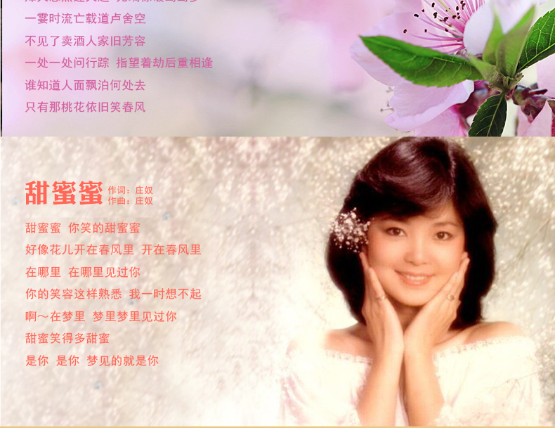 邓丽君cd原声金碟 追梦.邓丽君60周年纪念 汽车车载cd天艺正版