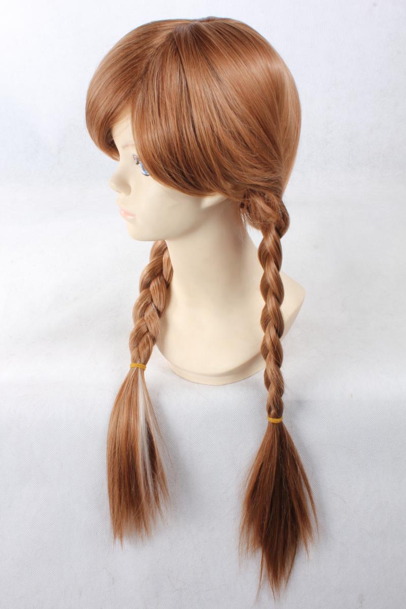 【】冰雪奇缘/白雪皇后/frozen 安娜/anna 麻花辫cos假发 假发 发网