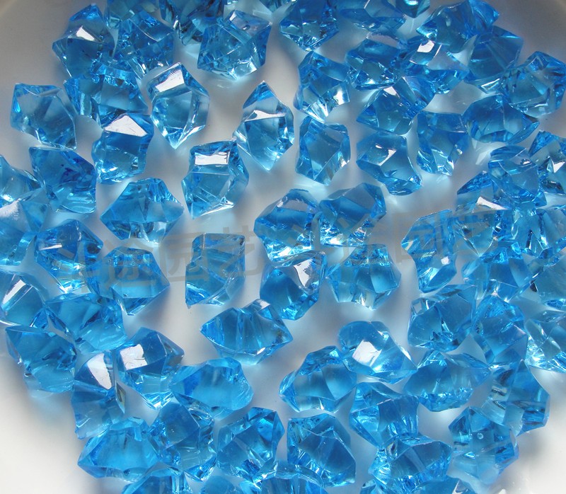 斗途园艺 斗途园艺 仿水晶彩色小石子鱼缸花瓶用水晶石 混色20粒