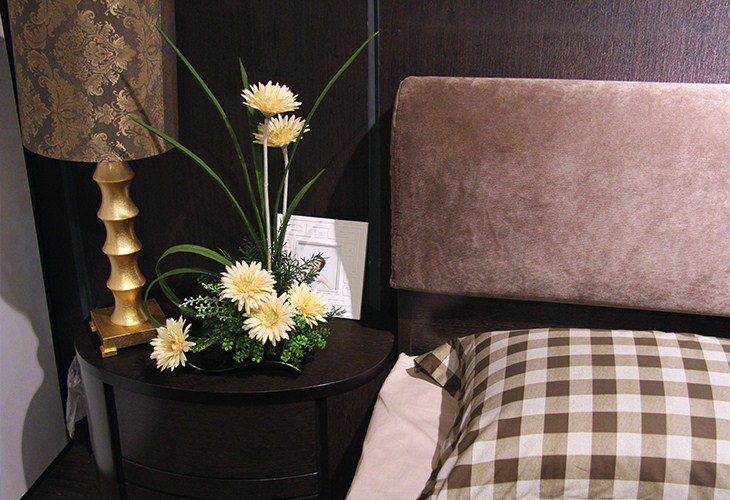 仿真花 室内装饰品 整体花艺 餐桌花艺 摆设 非洲菊盆栽花 桔色_ 4