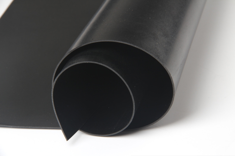橡胶垫黑色加厚胶板防滑垫片胶皮减震绝缘胶垫3/5/10mm工业橡胶板 1米