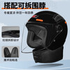 IRZR electric vehicle helmet for men and women, suitable for all seasons, winter warm and cold-proof battery vehicle riding half helmet, new national standard, black - detachable scarf