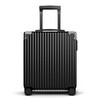 ATHT suitcase men's small suitcase aircraft business boarding case 18-inch password trolley case women's leather case black