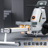 Heisman seated rowing machine T-shaped back trainer household resistance-adjustable magnetically controlled fitness equipment indoor aerobic white intelligent resistance-adjustable/dual slide rail/plug-in version/32 levels of resistance