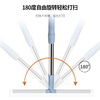 Kangliya K-2802 Silicone Wiper Retractable Stainless Steel Rod Bathroom Floor Scraper Cleaning Squeegee Broom Large Size 50CM