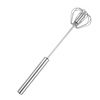 KANGZHIBAN KANGZHIBAN semi-automatic egg beater manual push-type egg mixer household masher stainless steel whipping cream semi-automatic egg beater (29.5cm medium)