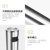 Supercloud (Shu Kou) stainless steel trash can ash bucket community property smoking bucket elevator entrance chimney extinguisher vertical outdoor with ashtray hotel cigarette butt trash can