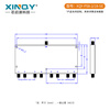 XINQY Xinqiyuan SMA power splitter 1/8 2-18G RF power splitter 2000-18000MHz PS8-2/18-SE