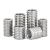 Jinggong (JINGGONG) 304 stainless steel internal and external thread nut, slotless thread conversion brace, screw thread sheath inner diameter M2-M12, slotless M20*M12-L25 (2 pieces)