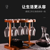 Jinmuyuan red wine rack solid wood home ornaments wine glass rack small modern simple red wine cabinet display rack wine grid ebony red wine rack (excluding cups)