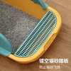 Wang Yejun cat litter box semi-enclosed top-in cat toilet to prevent splashing kitten adult cat cat litter box cat litter box with cat litter shovel large